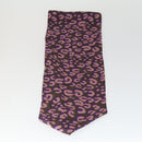 LOUIS VUITTON Schal mit Leopardenmuster Seide Lila LV Auth ka2317V-2