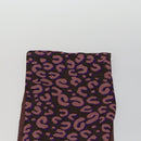 LOUIS VUITTON Schal mit Leopardenmuster Seide Lila LV Auth ka2317V-7