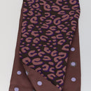 LOUIS VUITTON Schal mit Leopardenmuster Seide Lila LV Auth ka2317V-8