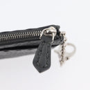 FENDI Coin Purse Leather Gray Silver Auth ka2318V-9