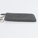 FENDI Coin Purse Leather Gray Silver Auth ka2318V-5
