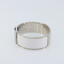 HERMES Bangle Click Crack Bracelet metal White Auth ka2319M-4