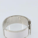HERMES Bangle Click Crack Bracelet metal White Auth ka2319M-8