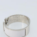 HERMES Bangle Click Crack Bracelet metal White Auth ka2319M-9
