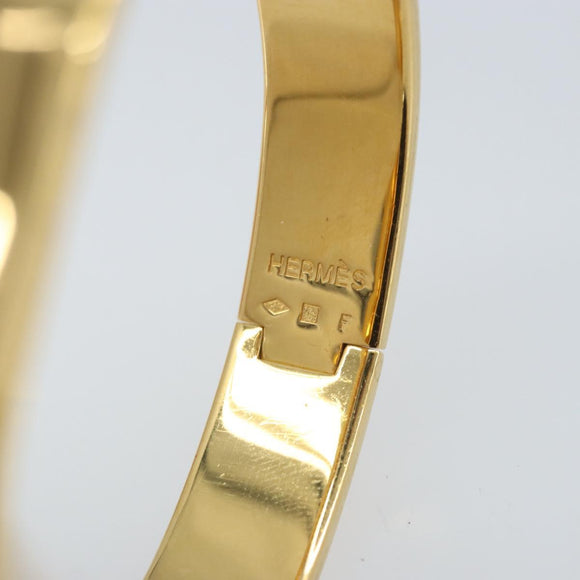 HERMES Bangle Click Crack Bracelet metal Multicolor Auth ka2320M
