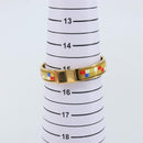 HERMES Bangle Click Crack Bracelet metal Multicolor Auth ka2320M-14
