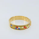 HERMES Bangle Click Crack Bracelet metal Multicolor Auth ka2320M-4