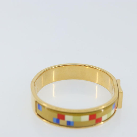 HERMES Bangle Click Crack Bracelet metal Multicolor Auth ka2320M