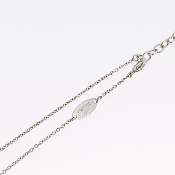 LOUIS VUITTON Essential V Necklace metal Pink M63182 LV Auth ka2321M