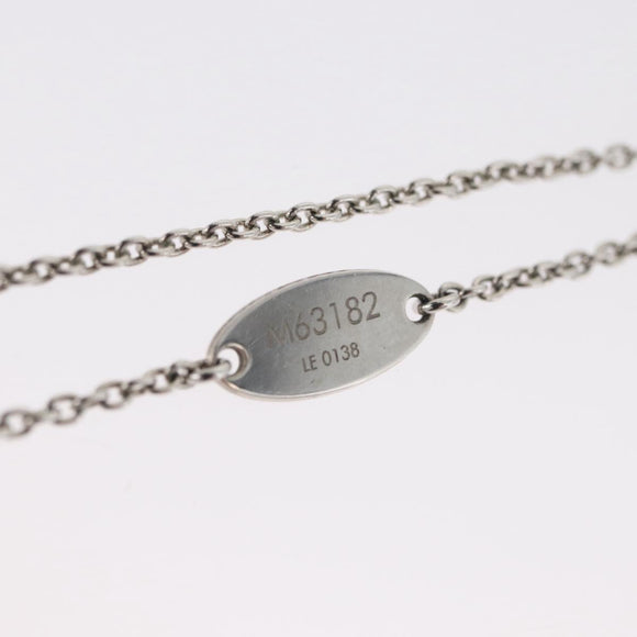 LOUIS VUITTON Essential V Necklace metal Pink M63182 LV Auth ka2321M