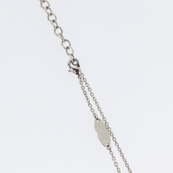 LOUIS VUITTON Essential V Necklace metal Pink M63182 LV Auth ka2321M