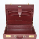CARTIER Trunk Must Line Trunk Leather Bordeaux Gold Auth ka2326-15