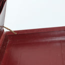 CARTIER Trunk Must Line Trunk Leather Bordeaux Gold Auth ka2326-19