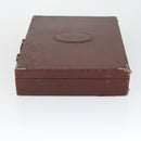 CARTIER Trunk Must Line Trunk Leather Bordeaux Gold Auth ka2326-5