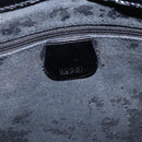 GUCCI Hand Bag Patent leather Black Silver 000 1013 0504 Auth ka2334-17