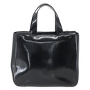 GUCCI Hand Bag Patent leather Black Silver 000 1013 0504 Auth ka2334-2