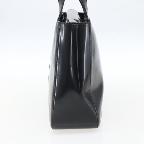 GUCCI Hand Bag Patent leather Black Silver 000 1013 0504 Auth ka2334
