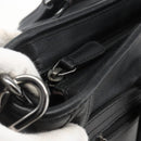 Salvatore Ferragamo Gancini Tote Bag Leather 2way Black Auth ka2346-16