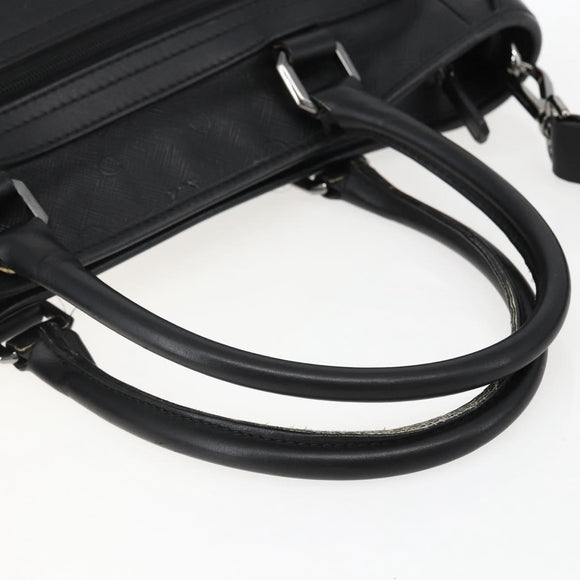 Salvatore Ferragamo Gancini Tote Bag Leather 2way Black Auth ka2346
