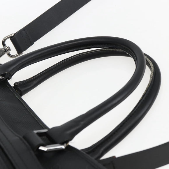 Salvatore Ferragamo Gancini Tote Bag Leather 2way Black Auth ka2346