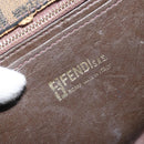 FENDI Zucca Canvas Schoudertas Zwart Bruin Auth ka2348-20
