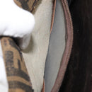 FENDI Zucca Canvas Schoudertas Zwart Bruin Auth ka2348-24