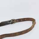 FENDI Zucca Canvas Schoudertas Zwart Bruin Auth ka2348-8