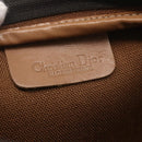 Christian Dior Honeycomb Canvas Shoulder Bag PVC Black Gold Auth ka235-16