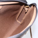 Christian Dior Honeycomb Canvas Shoulder Bag PVC Black Gold Auth ka235-18