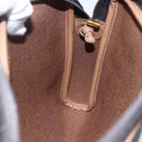 Christian Dior Honeycomb Canvas Shoulder Bag PVC Black Gold Auth ka235-19