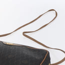 Christian Dior Honeycomb Canvas Shoulder Bag PVC Black Gold Auth ka235-8