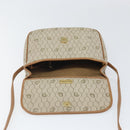 Christian Dior Honeycomb Canvas Shoulder Bag PVC Beige Gold Auth ka2352-15