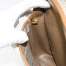 Christian Dior Honeycomb Canvas Shoulder Bag PVC Beige Gold Auth ka2352-19