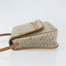 Christian Dior Honeycomb Canvas Shoulder Bag PVC Beige Gold Auth ka2352-5