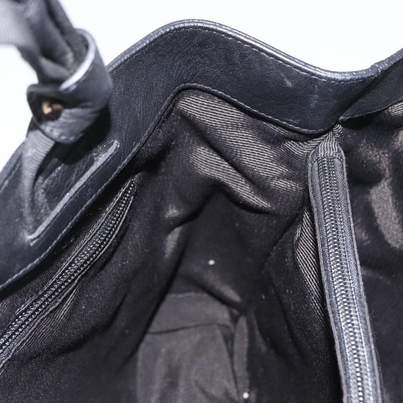 Salvatore Ferragamo Vara Ribbon Hand Bag Leather Black Auth ka2354