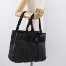 Salvatore Ferragamo Vara Ribbon Hand Bag Leather Black Auth ka2354-27
