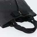 Salvatore Ferragamo Vara Ribbon Hand Bag Leather Black Auth ka2354-6