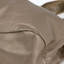 Salvatore Ferragamo Vara Ribbon Hand Bag Leather Gold Auth ka2355-14
