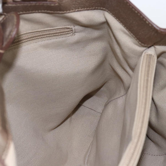 Salvatore Ferragamo Vara Ribbon Hand Bag Leather Gold Auth ka2355