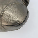 Salvatore Ferragamo Gancini Handtas Leer Goud Authentiek ka2356-9