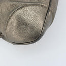 Salvatore Ferragamo Gancini Handtas Leer Goud Authentiek ka2356-14