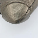 Salvatore Ferragamo Gancini Handtas Leer Goud Authentiek ka2356-16