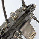 Salvatore Ferragamo Gancini Handtas Leer Goud Authentiek ka2356-19