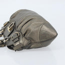 Salvatore Ferragamo Gancini Handtas Leer Goud Authentiek ka2356-4