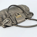 Salvatore Ferragamo Gancini Handtas Leer Goud Authentiek ka2356-6