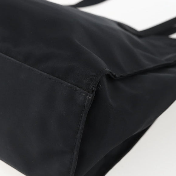 FENDI Tote Bag Nylon Black Silver Auth ka2357