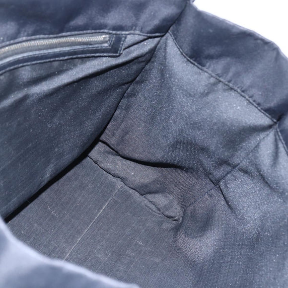 FENDI Tote Bag Nylon Black Silver Auth ka2357