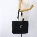 FENDI Tote Bag Nylon Black Silver Auth ka2357-21