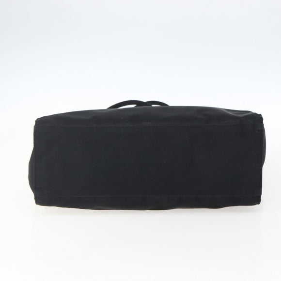 FENDI Tote Bag Nylon Black Silver Auth ka2357