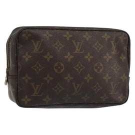 LOUIS VUITTON Monogram Trousse Toilette 23 Clutch Bag M47524 LV Auth ka236